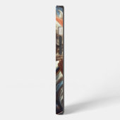 Dame van de Vrijheid - Patriottische Kunst iPhone Hoesje (Linkerkant)
