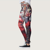 Dame van de zwarte en rode Mode Leggings (Links)