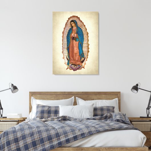 Dame van Guadalupe Canvas Afdruk (Insitu (Slaapkamer))