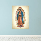 Dame van Guadalupe Canvas Afdruk (Insitu (Houten vloer))