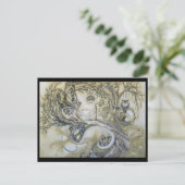 Dame van het bos briefkaart (Staand voorkant)