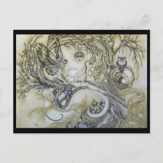 Dame van het bos briefkaart