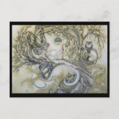 Dame van het bos briefkaart (Voorkant)
