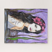 Dame van het Fairy Tale-meer Legpuzzel (Horizontaal)