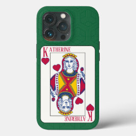 Dame van het hart - de douanenaam spelkaart Case-Mate iPhone case