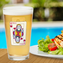 Dame van het hart - de douanenaam spelkaart