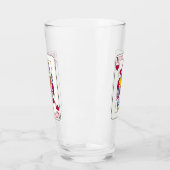 Dame van het hart - de douanenaam spelkaart glas (Links)