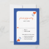 Dame van het hartsdeck van kaartjes RSVP Wedding Kaart (Voorkant)