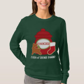 Dame van het koekje met kersttshirt t-shirt (Voorkant)