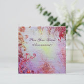 DAME VAN HET MEER 1 , levendig blauw roze metaalac (Staand voorkant)