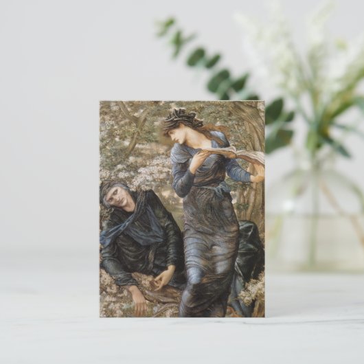 Dame van het meer briefkaart (Staand voorkant)