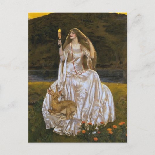 Dame van het meer briefkaart (Voorkant)