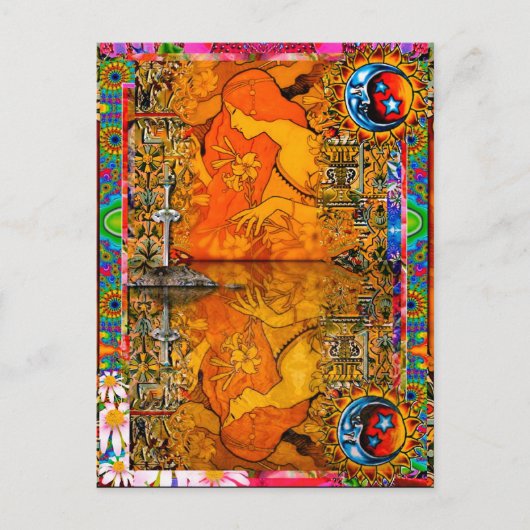 Dame van het meer briefkaart (Voorkant)