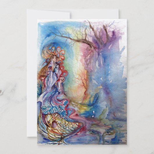 DAME VAN HET MEER levendig blauw roze metaalachtig (Achterkant)