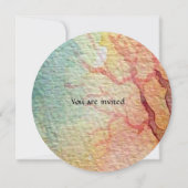 DAME VAN HET MEER levendig helderblauw roze paars  Kaart (Achterkant)