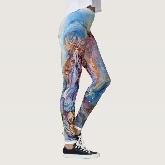 Dame van het meer / Magie en Mysterie, Fantasy Leggings (Rechts)