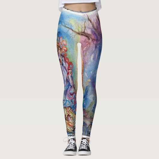 Dame van het meer / Magie en Mysterie, Fantasy Leggings (Voorkant)