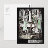 Dame van het meer over Excalibur Briefkaart (Voorkant / Achterkant)