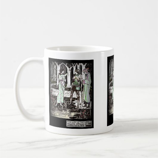 Dame van het meer over Excalibur Koffiemok (Links)