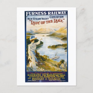 Dame van het meer, Steam Yacht, Verenigd Koninkrij Briefkaart