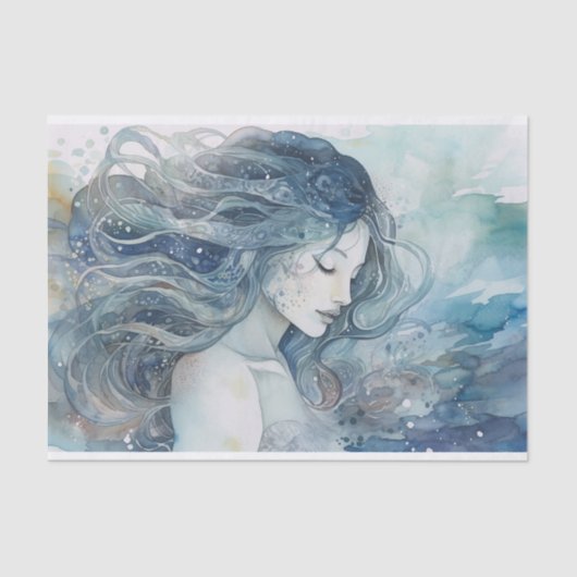 Dame van het meer tissuepapier (Voorkant)