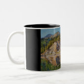 Dame van het meer tweekleurige koffiemok (Links)