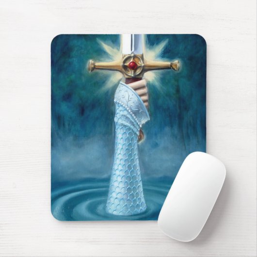 Dame van het meer van Mousepad - Verticaal Muismat (Met muis)
