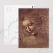 Dame van het Slordige Haar Briefkaart (Voorkant / Achterkant)