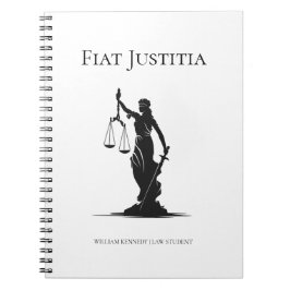 Dame van Justitie Studiedagboek Wit Juridisch Stud Notitieboek
