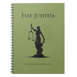 Dame van Justitie Studiejournaal Moss Rechtenstude Notitieboek
