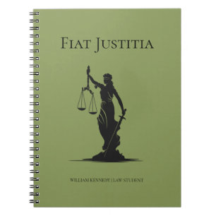 Dame van Justitie Studiejournaal Moss Rechtenstude Notitieboek