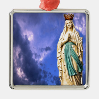 Dame van Lourdes Metalen Ornament