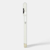  dame van Mode, Haute Couture Fur Coat Case-Mate iPhone Case (Achterkant / Links)