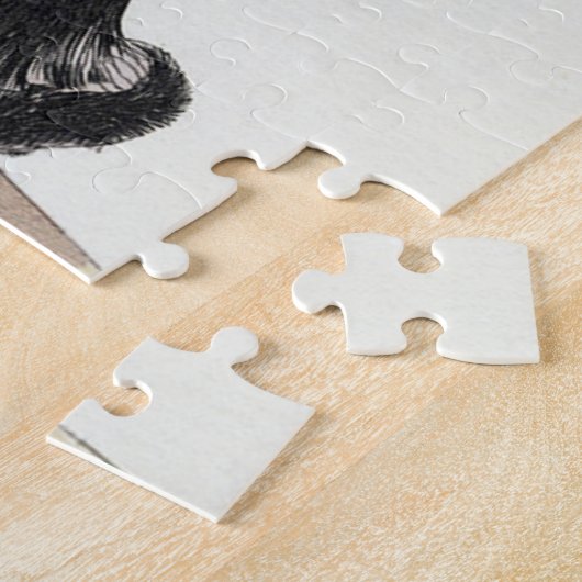  dame van Mode, Haute Couture Fur Coat Legpuzzel (Zijkant)