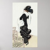 dame van Mode, Haute Couture Fur Coat Poster (Voorkant)