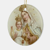 Dame van Mt. Carmel met de Baby Jezus Keramisch Ornament (Links)