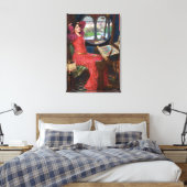 Dame van Shallot 24 x 35-inch Stretched Canvas afd (Insitu (Slaapkamer))