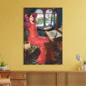 Dame van Shallot 24 x 35-inch Stretched Canvas afd (Insitu (Woonkamer))