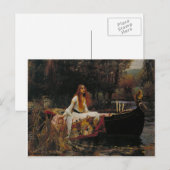 Dame van Shallot pre-Raphaelite schilderen Briefkaart (Voorkant / Achterkant)