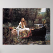 Dame van Shalott Canvas Print (Voorkant)