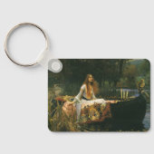 Dame van Shalott op boot door John William Waterho Sleutelhanger (Achterkant)