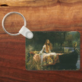 Dame van Shalott op boot door John William Waterho Sleutelhanger (Achterkant)