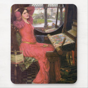 Dame van Shalott Pre-Raphaelite door J. W. Waterhu Muismat