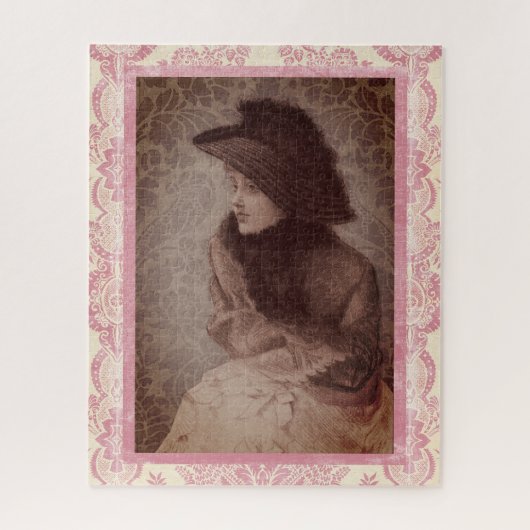  dame van Tissot Jigzaag Puzzle Legpuzzel (Verticaal)