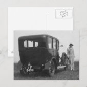 Dame & Vintage Briefkaart zwart-wit Afbeelding (Voorkant / Achterkant)