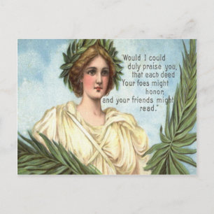 Dame Vrijheid Kroon Memorial Day Briefkaart