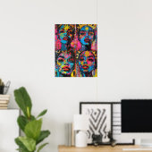 Dame Vrijheid Poster (Thuiskantoor)
