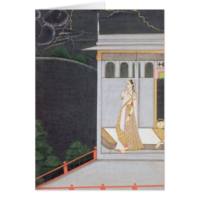 Dame wacht op haar minnaar (Voorkant)