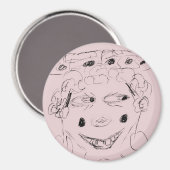 Dame Wacky Magnet (Voorkant / Achterkant)