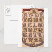 Dame Wonder's Amusing Alphabet Briefkaart (Voorkant / Achterkant)
